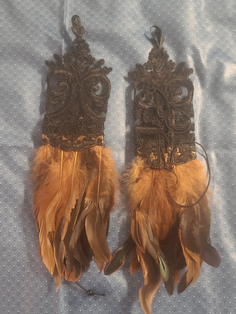 Lace And Feathers Wristbands